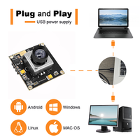 Sensor CMOS IMX577 Exmor RS 12MP 4K USB 3.0 Tipe-C Modul Kamera Autofokus untuk OEM Imaging AGV Navigasi FPV Robot OCR