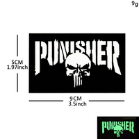 Patchs tactiques camouflage Skull Morale IR à fixation auto-agrippante Punisher
