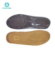 Love in soul semelle intérieure complète lavable en gel et cuir confortable pour chaussures en cuir et de sport Semelles diabétiques, semelle intérieure de botte de travail
