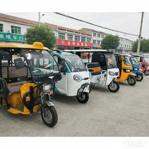 Mototaxi de 3 Ruedas, Triciclo Motorizado con Asientos de Doble Fila, Motocicleta de Gasolina <span class=keywords><strong>para</strong></span> Pasajeros - Product Image 4