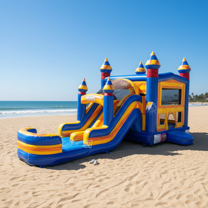 Tobogán Acuático Inflable Comercial de PVC con <span class=keywords><strong>Piscina</strong></span>, Parque Acuático Inflable para Niños, Ideal para <span class=keywords><strong>Alquiler</strong></span> - Product Image 1