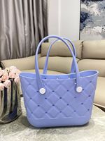 Sac fourre-tout de plage XL de luxe pour femme, lavable, multicolore, avec logo personnalisé, en EVA perforé effet croco, idéal pour l'été