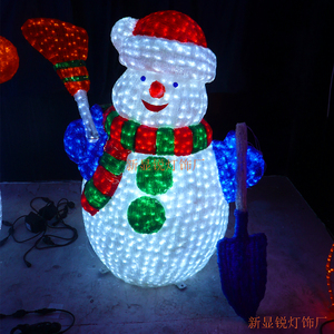 Giant LED Snowman Christmas <b>Light</b> Waterproof Motif Decoration Santa Reindeer Yard Garden Holiday Display - Product Image 6