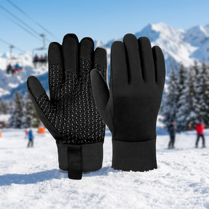 Mitaines de ski d'hiver personnalisées unisexes, chaudes, imperméables, tactiles, en tissu Oxford, pour snowboard et activités extérieures - Product Image 3