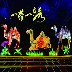 فانوس صيني عالي الجودة بتصميم حيوانات مصباح لعرض أعياد رأس السنة