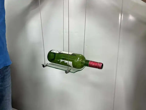 Estante de vino de cable flotante personalizado de nuevo estilo, estante de vino montado en la pared de techo a piso - Product Image 3