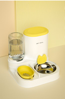 Distributeur d'eau électrique tout-en-un de petite taille pour animaux de compagnie et bol à riz en acier inoxydable pour chiots et chatons