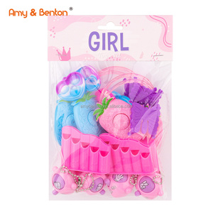 24 piezas princesa juego de disfraces conjunto corona pendiente anillo joyería juguetes para niñas accesorios de fiesta de disfraces - Product Image 4