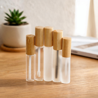 Tube de maquillage vide en bambou personnalisé, écologique, pour mascara, idéal pour un usage quotidien en déplacement et en voyage, emballage pour tubes de gloss à lèvres