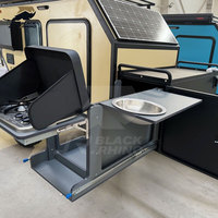 Mini Caravane de Camping Tout-Terrain en Aluminium, Remorque Voyage Tout-Terrain pour Moto, Van, Standard Australien
