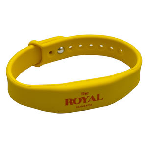 Bracelet RFID en silicone personnalisable 125 kHz 13,56 MHz, taille 20*284 mm, logo gravé au laser, lecteur NFC pour événements, promotionnel - Product Image 2
