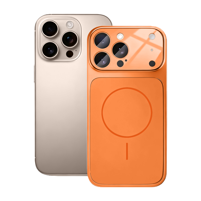 Luxury AG Matte PC Back Panel Magnetic Phone Case for iPhone 17 14 15 16 Pro Max 17 Air With HD Glass Lens Film Protective Cover