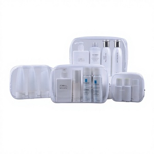 Fashion Transparent PVC Cosmetic Bag-Small Size Outdoor Waterproof Travel <strong>Washbag</strong> <strong>Large</strong> Capacity Ready-to-Ship Wholesale Set - Product Image 1