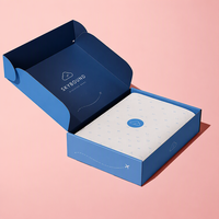 Boîte d'expédition personnalisée avec logo imprimé, boîte à courrier certifiée FSC, en carton ondulé E-Flute recyclable, finition laminée de qualité supérieure pour le commerce électronique