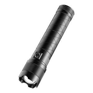 Lampe torche à focalisation en alliage d'aluminium 19Baba, portée 100-200m, laser blanc, rechargeable, portable pour l'extérieur - Product Image 1