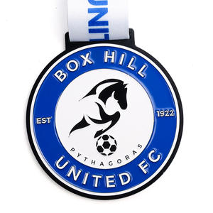 Custom Design Metall Handwerk Zink legierung weiche Emaille vergoldet Marathon Race Running Medaillen Sport mit Band - Product Image 6