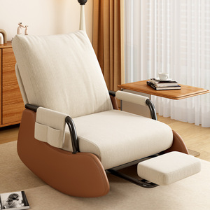 Chaise inclinable de sofa simple moderne pour des loisirs à la maison d'adultes avec la fonction basculante pliable pour la relaxation de balcon ou de salon - Product Image 1