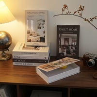 Nouvelle boîte de rangement en forme de livre avec couvercle magnétique, double usage, décoration et rangement, décoration de bureau, livre pour salle d'exposition