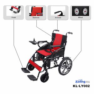 Precio barato 24V 12Ah batería plegable eléctrica automática Silla de Ruedas de viaje al aire libre silla de ruedas de acero para discapacitados - Product Image 4