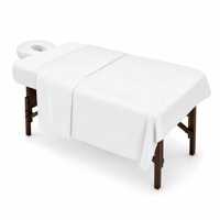Housse de table de massage respirante en microfibre de qualité supérieure pour spa, salon et usage médical