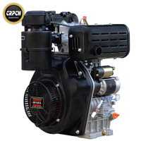 Motor Diésel Monocilíndrico de 16 HP con Arranque Eléctrico 198FAE, Refrigerado por Aire, con Cilindrada de 9L, Nuevo, para Maquinaria Pequeña