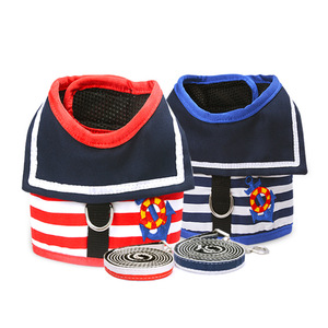 Arnés de chaleco para perro estilo marinero, correa de pecho ajustable, transpirable y suave, acolchado y a prueba de escapes. - Product Image 4