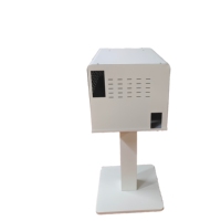 Housse de protection portable résistante à l'eau pour imprimante DNP RX1HS/HITI P525L avec support et boîtier métallique intégré, bac de récupération de papier intégré, blanc/noir