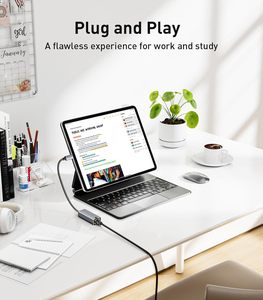 USB C để chuyển đổi Ethernet Gigabit RJ45 1000 Mbps có dây <span class=keywords><strong>Card</strong></span> mạng màu đen loại C Lan Adapter cho <span class=keywords><strong>Macbook</strong></span> bên ngoài cho máy tính xách tay - Product Image 4