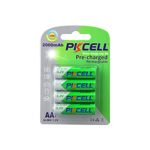 Logo thương hiệu tùy chỉnh có thể sạc lại pin <span class=keywords><strong>1.2V</strong></span> reusble AA Kích thước 2000mAh thấp tự xả Ni-MH pin - Product Image 2