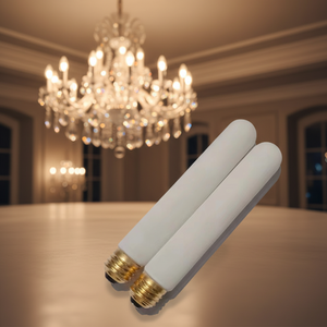 Lampadina <span class=keywords><strong>LED</strong></span> a Filamento T30 Bianco Opaco 110-130V, Lampadina Tubolare <span class=keywords><strong>LED</strong></span> Diametro 30mm, Illuminazione <span class=keywords><strong>LED</strong></span> - Product Image 1