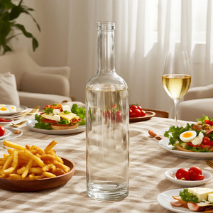 زجاجة نبيذ مخصصة عالية الوضوح سعة 750 مل: تبرز لون النبيذ للتقديم الأنيق - Product Image 6