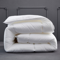Couette blanche matelassée carrée, chaude et épaisse, antistatique, douce pour la peau, garnissage de couette simple, double ou très grand format