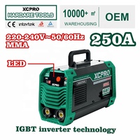 Machine à souder MMA 15-250A IGBT Inverter avec écran LED, fonction anti-adhérence et démarrage à chaud pour la soudure des métaux