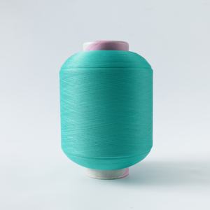 Fil à tricoter teint en masse en Spandex/Polyester, filé à anneaux, à faible MOQ, origine Zhejiang, haute résistance, excellente uniformité, pour tricotage - Product Image 1