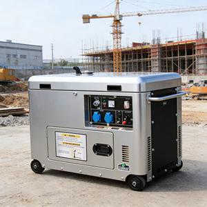 เครื่องกำเนิดไฟฟ้าดีเซลแบบเงียบพิเศษ 50/60Hz 1&3 เฟส พร้อม ATS สำหรับสำรองไฟฉุกเฉินและงานก่อสร้าง 5KVA 6KVA 9KVA 10KVA - Product Image 1