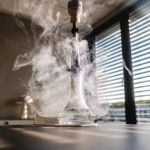 Chicha de style course haut de gamme en acier inoxydable de 52 cm, avec base en verre et un seul tuyau, coffret cadeau, ensemble complet pour bars et salons, vente en gros - Product Image 5