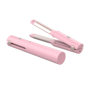 Lisseur et <span class=keywords><strong>boucleur</strong></span> <span class=keywords><strong>de</strong></span> <span class=keywords><strong>cheveux</strong></span> sans fil 2 <span class=keywords><strong>en</strong></span> 1, <span class=keywords><strong>mini</strong></span> portable, nouveau, beauté, mode, charge USB - Product Image 3