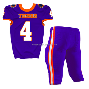 Maillot de football américain personnalisé en sergé, maillot de football américain bleu, tenue de football américain - Product Image 4