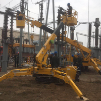 Mini-grue araignée sur chenilles 1t 2t 3t 5t 8t 10t 12t, ventouse de levage de verre, plateforme de travail aérienne pour vitrage CE