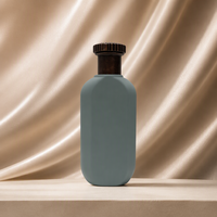 Flacon de parfum en verre givré mat 30/80/50 ml, portable et rechargeable, avec pompe à brume fine pour les voyages