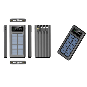 Vente chaude <span class=keywords><strong>banque</strong></span> d'énergie solaire 10000mAh Portable rapide sans fil filaire charge écologique haute capacité prêt pour le voyage - Product Image 1