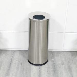 Vuilnisbak Open Top Rond Staal 12l Karton Roestvrijstalen <span class=keywords><strong>Trolley</strong></span> Kar Vuilnisbak Vuilnisbak Rvs Geborsteld - Product Image 5