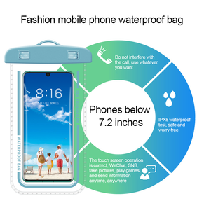 PVC Universal Waterproof Case <strong>Mobile</strong> Phone <strong>Bags</strong> Drift Diving Swimming <strong>Bag</strong> Underwater Dry <strong>Bag</strong> Case for Phones Below 7.<strong>2</strong> Inches - Product Image 4