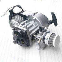 Ensemble moteur de moto 2 temps en aluminium 43cc 47cc 49cc avec démarrage par lanceur à rappel pour mini moto, scooter, VTT