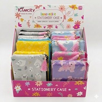 Étui à crayons portable personnalisé, trousse de maquillage à fermeture éclair, sac de rangement pour fournitures scolaires