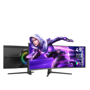 หน้าจอ LCD แบบโค้งสำหรับโฮมออฟฟิศและโรงเรียนจอภาพสำหรับเล่นเกมขนาด49นิ้วจอภาพคอมพิวเตอร์5K IP - Product Image 1