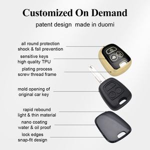 Funda Protectora para Llaves <span class=keywords><strong>de</strong></span> Coche <span class=keywords><strong>de</strong></span> TPU para Peugeot 206 207 307, Multicolor, Resistente al Desgaste, Fabricada por DM Professional - Product Image 4