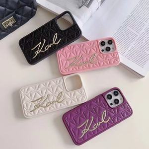 Funda de teléfono con letras en inglés de diseñador de marca Tide para iPhone 11 12 13 14 15 16 Promax 16E fundas móviles anticaída esmeriladas - Product Image 1