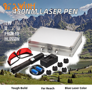 Puntero Láser Azul de Largo Alcance de 450nm al por Mayor, 5 Patrones de Haz Estrellado, Puntero Láser de Alta Potencia y Visibilidad - Product Image 2