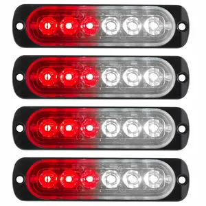 Lumières stroboscopiques d'urgence à LED, lumières stroboscopiques ambrées pour camions, lumières de voiture clignotantes à LED